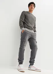 Jean jogger droit avec poches cargo, Regular, bonprix