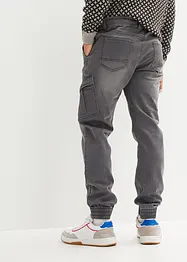 Jean jogger droit avec poches cargo, Regular, bonprix