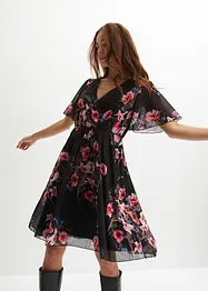Robe courte en mesh, bonprix