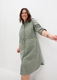 Robe-chemise en lin et coton, bonprix
