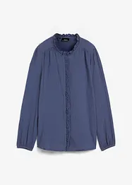 Chemisier en gaze de coton avec broderies anglaises, bonprix