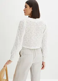 Gilet en maille avec boutons décoratifs, bonprix