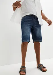 Bermuda taille élastiquée en léger denim, slim, bonprix