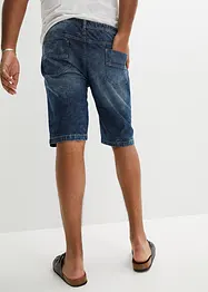 Bermuda taille élastiquée en léger denim, slim, bonprix