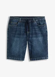Bermuda taille élastiquée en léger denim, slim, bonprix