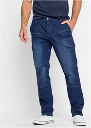 Jean cargo droit extensible, Regular, bonprix