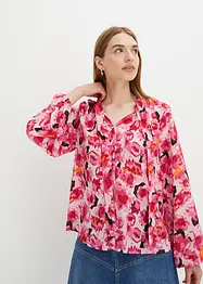 Blouse en mousseline avec lavallière, bonprix