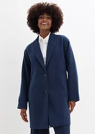 Manteau court à col en maille, bonprix