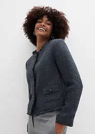 Blazer boxy en tweed, bonprix