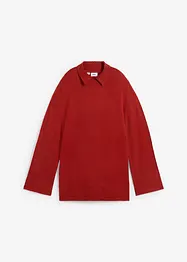 Pull oversize avec col roulé et fentes sur le côté, bonprix