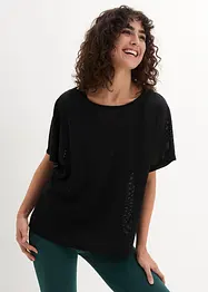 Top sportif avec haut en mesh (ens. 2 pces), bonprix