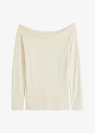 Pull encolure Bardot, bonprix