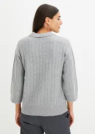 Pull oversize à manches 3/4, bonprix