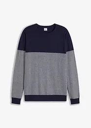 Pull avec imprimé chevrons, bonprix