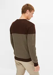 Pull avec imprimé chevrons, bonprix