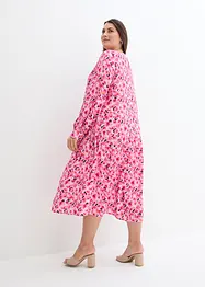 Robe midi en viscose, effet froissé, bonprix