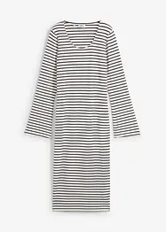 Robe rayée en jersey côtelé, bonprix