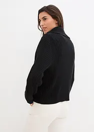 Gilet en maille à fermeture zippée, bonprix