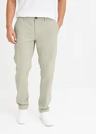 Pantalon chino extensible, ample en coton, droit, bonprix