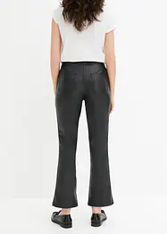 Pantalon 7/8 enduit et évasé, bonprix