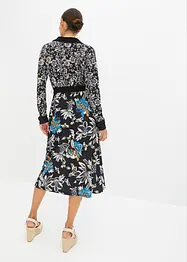 Robe midi avec ceinture à nouer, bonprix