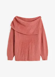 Pull à encolure Bardot asymétrique, bonprix
