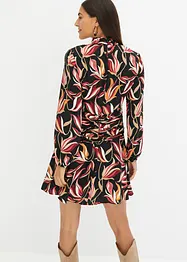 Robe courte drapée, bonprix