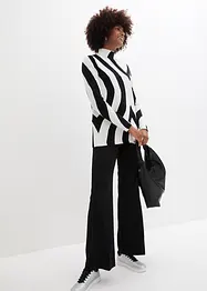 Pantalon large à taille élastiquée, bonprix