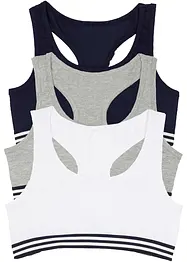 Lot de 3 brassières en coton doux, bonprix