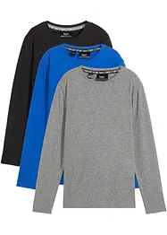 Lot de 3 T-shirts manches longues enfant, bonprix