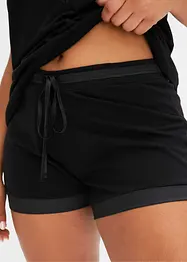 Pyjashort en coton/viscose et satin, bonprix