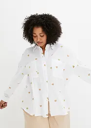 Blouse en mousselin à broderie, bonprix