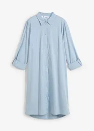 Robe-chemise courte et tissée à base arrondie, bonprix