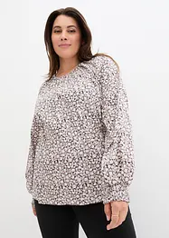 Blouse à col rond, bonprix