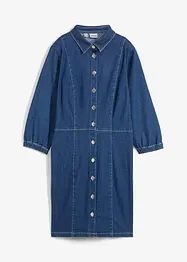 Robe en jean, manches 3/4, bonprix