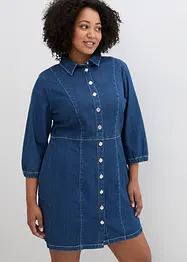 Robe en jean, manches 3/4, bonprix