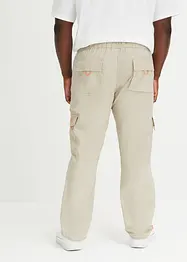 Pantalon droit à taille élastiquée Loose Fit, bonprix