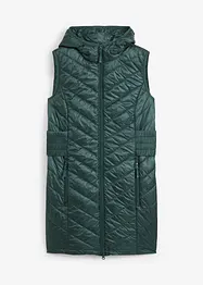 Long gilet matelassé sans manches, ultra-léger avec poche de rangement, bpc bonprix collection