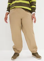 Pantalon jogging à taille élastiquée, effet paper touch, bonprix