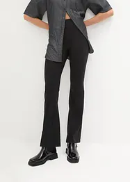 Pantalon évasé à taille haute et élastiquée, bonprix