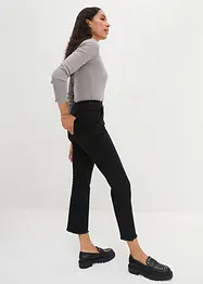 Pantalon twill ample avec bordure ouverte, bonprix