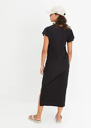 Robe midi à mancherons volantés, bonprix