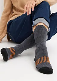 Lot de 5 paires de chaussettes de sport chaudes avec intérieur éponge, bonprix