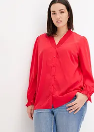 Blouse à détails smockés, bonprix