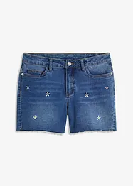 Short en jean orné de broderies, BODYFLIRT