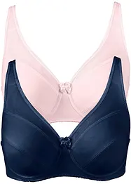 Lot de 2 soutiens-gorge à armatures avec mesh, bonprix