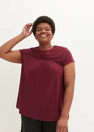 T-shirt en coton avec dentelle, bonprix