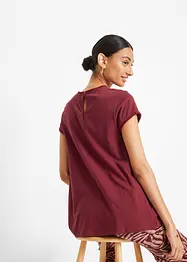 T-shirt en coton avec dentelle, bonprix