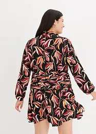 Robe courte drapée, bonprix