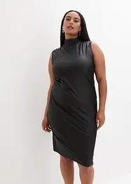 Robe enduite à effet drapé, bonprix